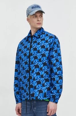Zdjęcie produktu Karl Lagerfeld Jeans kurtka dwustronna męska kolor niebieski przejściowa