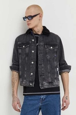 Zdjęcie produktu Karl Lagerfeld Jeans kurtka jeansowa męska kolor czarny przejściowa