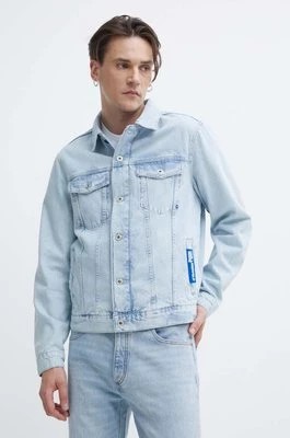 Zdjęcie produktu Karl Lagerfeld Jeans kurtka jeansowa męska kolor niebieski przejściowa
