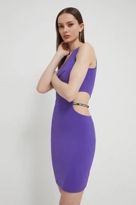 Zdjęcie produktu Karl Lagerfeld Jeans sukienka kolor fioletowy mini dopasowana
