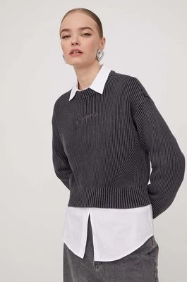 Zdjęcie produktu Karl Lagerfeld Jeans sweter bawełniany kolor szary