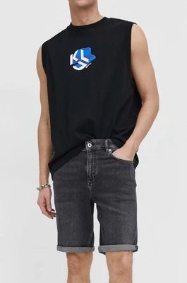 Zdjęcie produktu Karl Lagerfeld Jeans szorty jeansowe męskie kolor szary