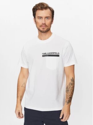 Zdjęcie produktu Karl Lagerfeld Jeans T-Shirt 235D1701 Biały Regular Fit