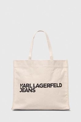 Zdjęcie produktu Karl Lagerfeld Jeans torebka kolor beżowy