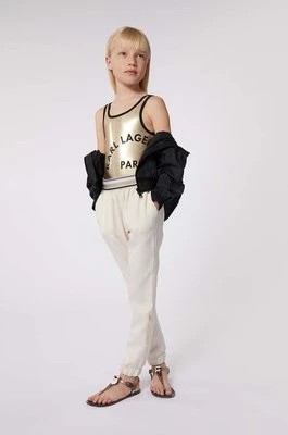 Zdjęcie produktu Karl Lagerfeld jednoczęściowy strój kąpielowy dziecięcy kolor złoty