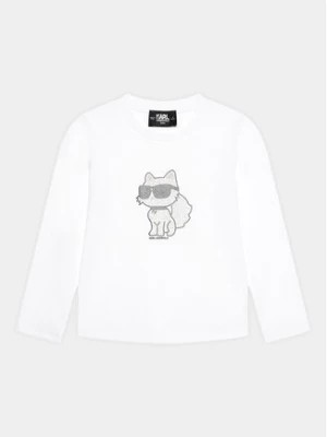 Zdjęcie produktu Karl Lagerfeld Kids Bluzka Z15444 M Biały Regular Fit