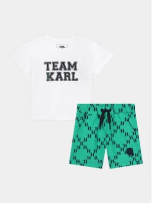 Zdjęcie produktu Karl Lagerfeld Kids Komplet t-shirt i spodenki Z30131 S Kolorowy Regular Fit
