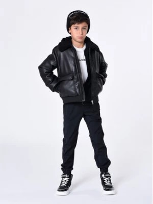 Zdjęcie produktu Karl Lagerfeld Kids Spodnie materiałowe Z24167 D Czarny Regular Fit