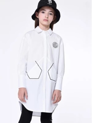 Zdjęcie produktu Karl Lagerfeld Kids Sukienka koszulowa Z12252 S Biały Regular Fit