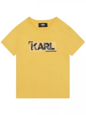 Zdjęcie produktu Karl Lagerfeld Kids T-Shirt Z25397 S Żółty Regular Fit