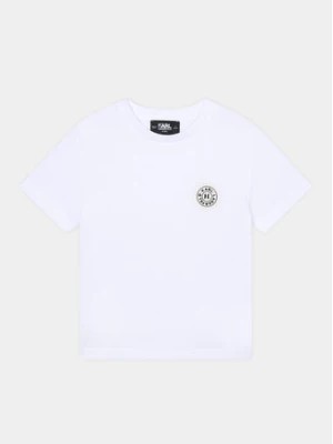 Zdjęcie produktu Karl Lagerfeld Kids T-Shirt Z25413 S Biały Regular Fit