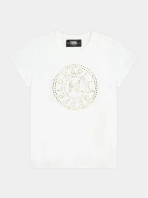 Zdjęcie produktu Karl Lagerfeld Kids T-Shirt Z30109 S Biały Regular Fit