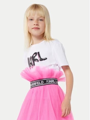Zdjęcie produktu Karl Lagerfeld Kids T-Shirt Z30114 D Biały Regular Fit