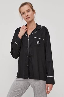 Zdjęcie produktu Karl Lagerfeld Koszula piżamowa 211W2122 damska kolor czarny