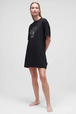 Zdjęcie produktu Karl Lagerfeld koszula piżamowa damska kolor czarny