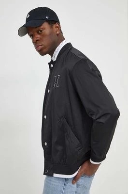 Zdjęcie produktu Karl Lagerfeld kurtka bomber męski kolor czarny przejściowa