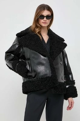 Zdjęcie produktu Karl Lagerfeld kurtka damska kolor czarny przejściowa oversize