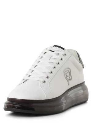 Zdjęcie produktu KARL LAGERFELD Męskie skórzane buty sportowe Mężczyźni skóra biały jednolity,
