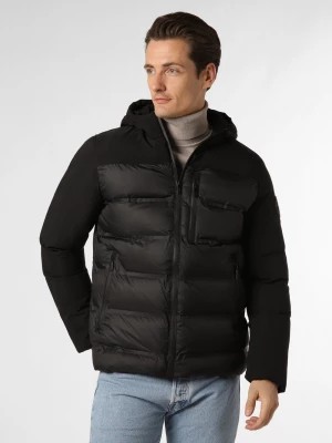 Zdjęcie produktu KARL LAGERFELD Pikowana kurtka męska Mężczyźni Sztuczne włókno czarny jednolity,