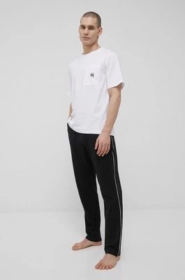 Zdjęcie produktu Karl Lagerfeld piżama 220M2139 męska kolor czarny z aplikacją