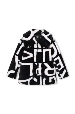 Zdjęcie produktu Karl Lagerfeld płaszcz dziecięcy kolor czarny
