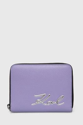 Zdjęcie produktu Karl Lagerfeld portfel damski kolor fioletowy