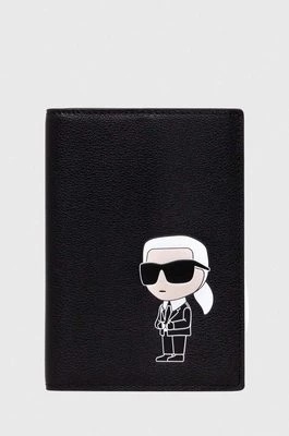 Zdjęcie produktu Karl Lagerfeld portfel skórzany damski kolor czarny