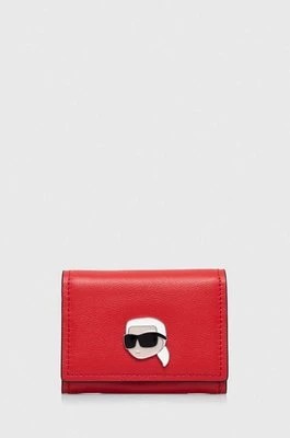 Zdjęcie produktu Karl Lagerfeld portfel skórzany damski kolor czerwony