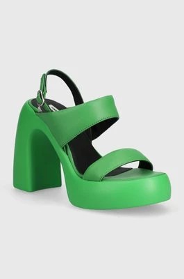 Zdjęcie produktu Karl Lagerfeld sandały skórzane ASTRAGON HI kolor zielony KL33724