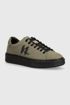 Zdjęcie produktu Karl Lagerfeld sneakersy nubukowe MAXI KUP kolor zielony KL52217