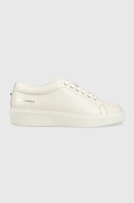 Zdjęcie produktu Karl Lagerfeld sneakersy skórzane FLINT kolor biały KL53320