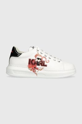 Zdjęcie produktu Karl Lagerfeld sneakersy skórzane KAPRI MENS CNY kolor biały KL95524F
