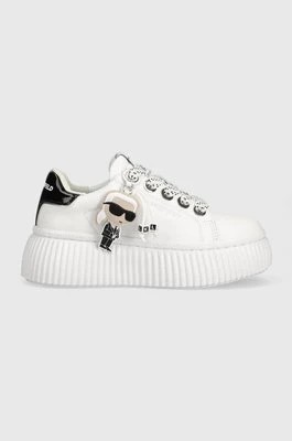 Zdjęcie produktu Karl Lagerfeld sneakersy skórzane KREEPER LO kolor biały KL42376N