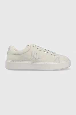 Zdjęcie produktu Karl Lagerfeld sneakersy skórzane MAXI KUP kolor szary KL52217