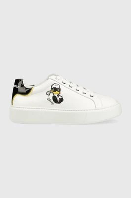 Zdjęcie produktu Karl Lagerfeld sneakersy skórzane x Disney kolor biały KL96223D