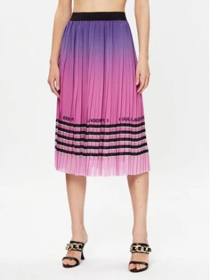Zdjęcie produktu KARL LAGERFELD Spódnica plisowana 230W1201 Różowy Regular Fit