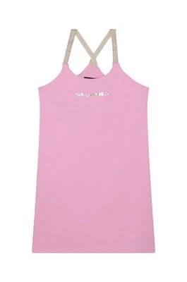 Zdjęcie produktu Karl Lagerfeld sukienka dziecięca kolor różowy mini prosta