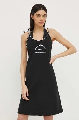 Zdjęcie produktu Karl Lagerfeld sukienka plażowa kolor czarny