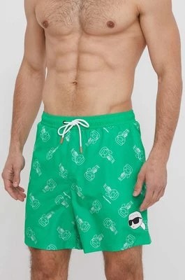 Zdjęcie produktu Karl Lagerfeld szorty kąpielowe kolor zielony