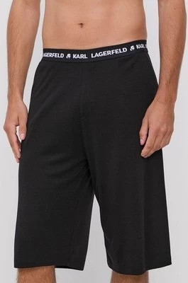 Zdjęcie produktu Karl Lagerfeld Szorty piżamowe 215M2184 męskie kolor czarny gładkie