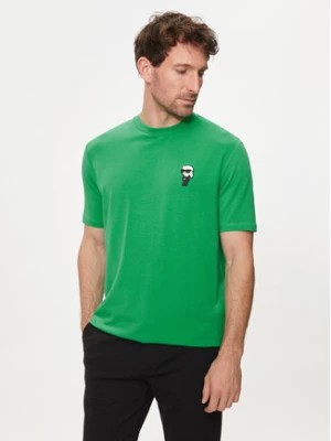 Zdjęcie produktu KARL LAGERFELD T-Shirt 755027 542221 Zielony Regular Fit