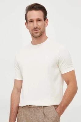 Zdjęcie produktu Karl Lagerfeld t-shirt męski kolor beżowy gładki