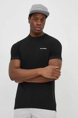 Zdjęcie produktu Karl Lagerfeld t-shirt męski kolor czarny gładki
