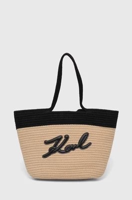 Zdjęcie produktu Karl Lagerfeld torba plażowa kolor czarny