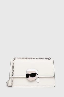 Zdjęcie produktu Karl Lagerfeld torebka skórzana kolor biały
