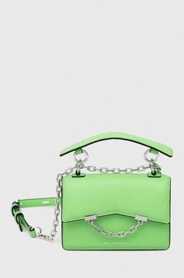 Zdjęcie produktu Karl Lagerfeld torebka skórzana kolor zielony