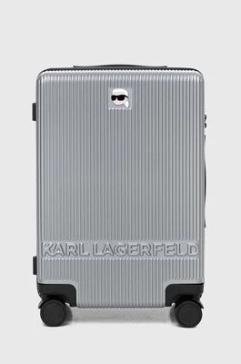 Zdjęcie produktu Karl Lagerfeld walizka kolor szary
