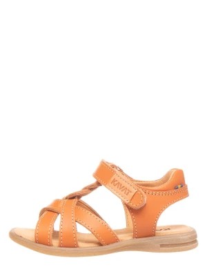 Zdjęcie produktu KAVAT Skórzane sandały w kolorze pomarańczowym rozmiar: 30