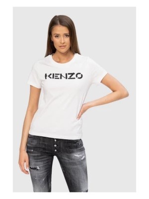 Zdjęcie produktu KENZO Biały t-shirt damski z czarnym logo