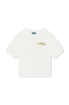 Zdjęcie produktu Kenzo Kids t-shirt bawełniany dziecięcy kolor biały